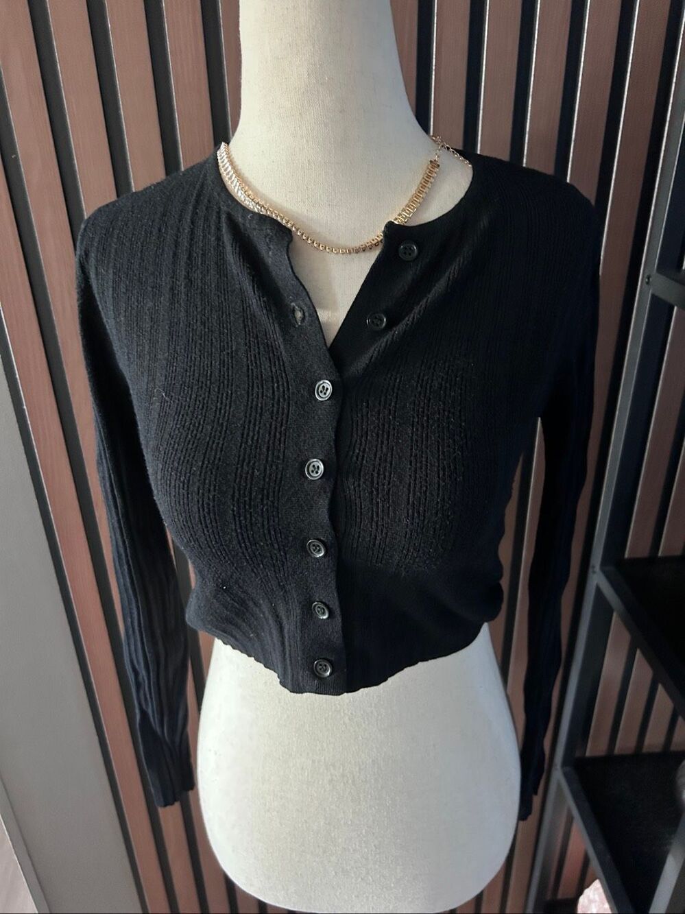 Garage cardigan crop top long sleeve size extra small